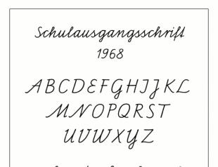 Alman əlifbasının yazılı hərfləri Alman hərfləri ilə çap edilə bilən sözlər